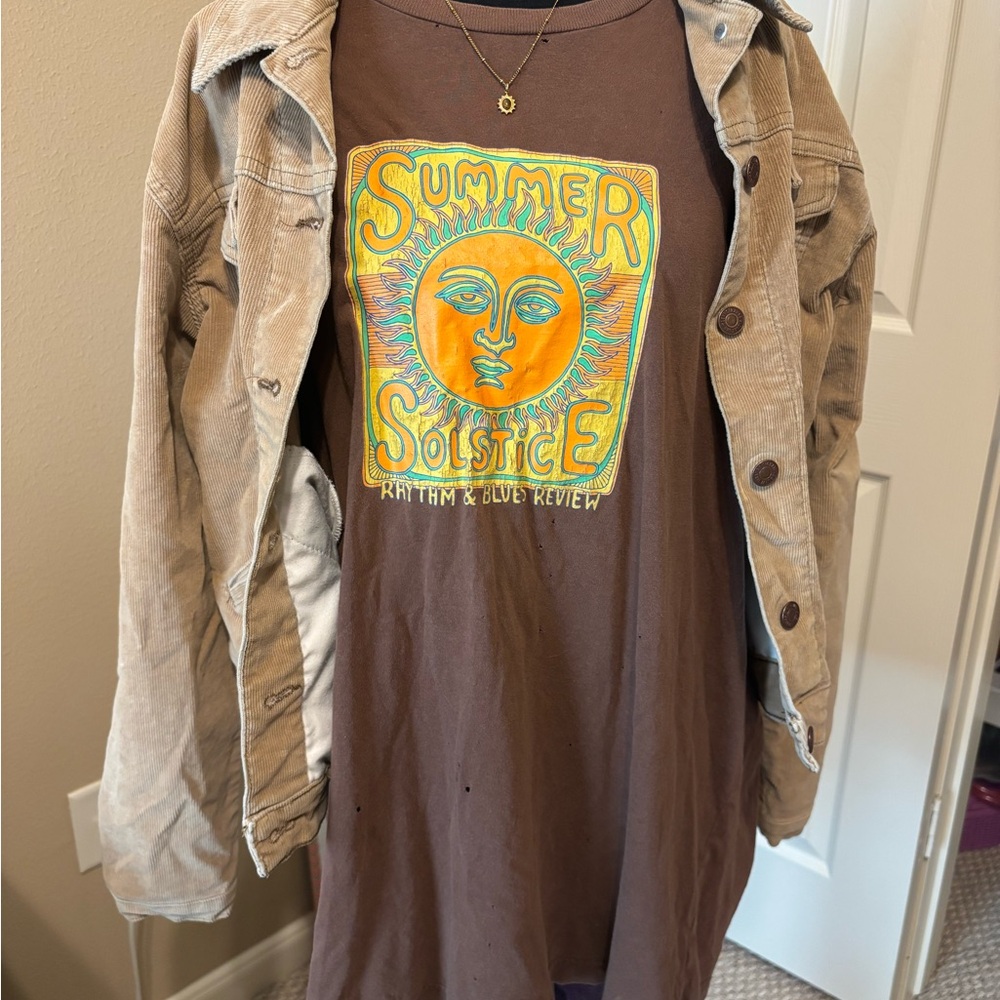 Brown Summer Solstice Graphic Tee